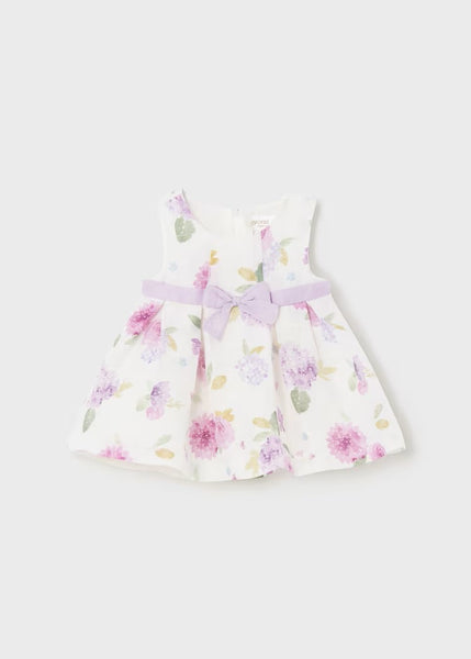 Newborn European linen flower dress Ref.  24-01819-046