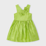 Girl's linen embossed flower dress Ref.  24-03916-015