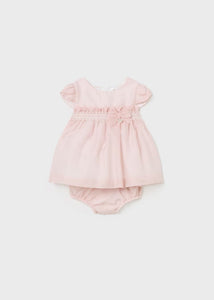 Newborn chiffon dress with diaper cover Ref.  24-01822-088