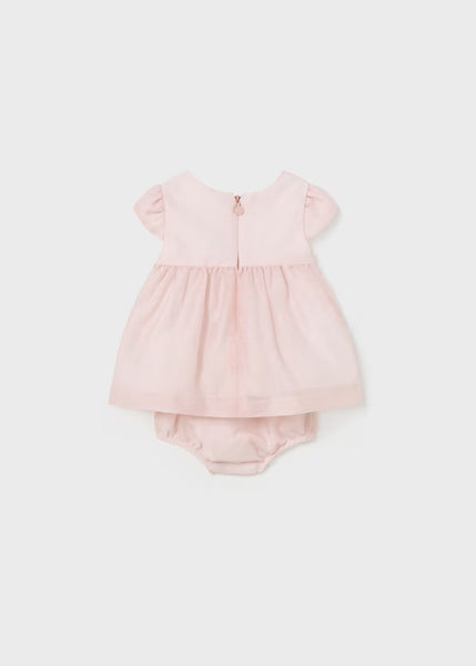 Newborn chiffon dress with diaper cover Ref.  24-01822-088