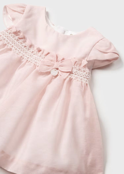 Newborn chiffon dress with diaper cover Ref.  24-01822-088