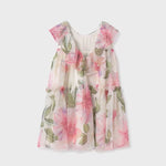 Girl's Flower Print Chiffon Dress Ref.  24-05051-002