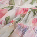 Girl's Flower Print Chiffon Dress Ref.  24-05051-002