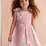 Printed linen dress for girls Ref.  26-5033-6