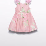 Printed linen dress for girls Ref.  26-5033-6