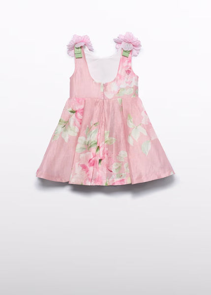 Printed linen dress for girls Ref.  26-5033-6