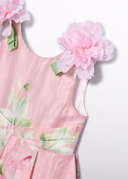 Printed linen dress for girls Ref.  26-5033-6