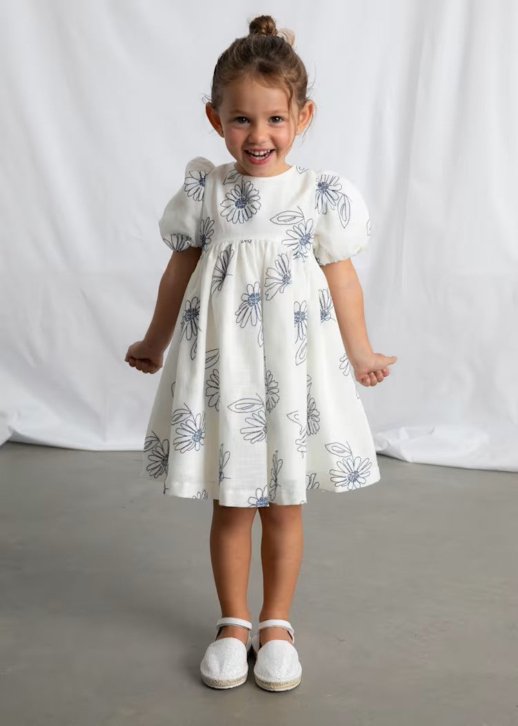 Girl's puff sleeve dress Ref.  26-3921-90