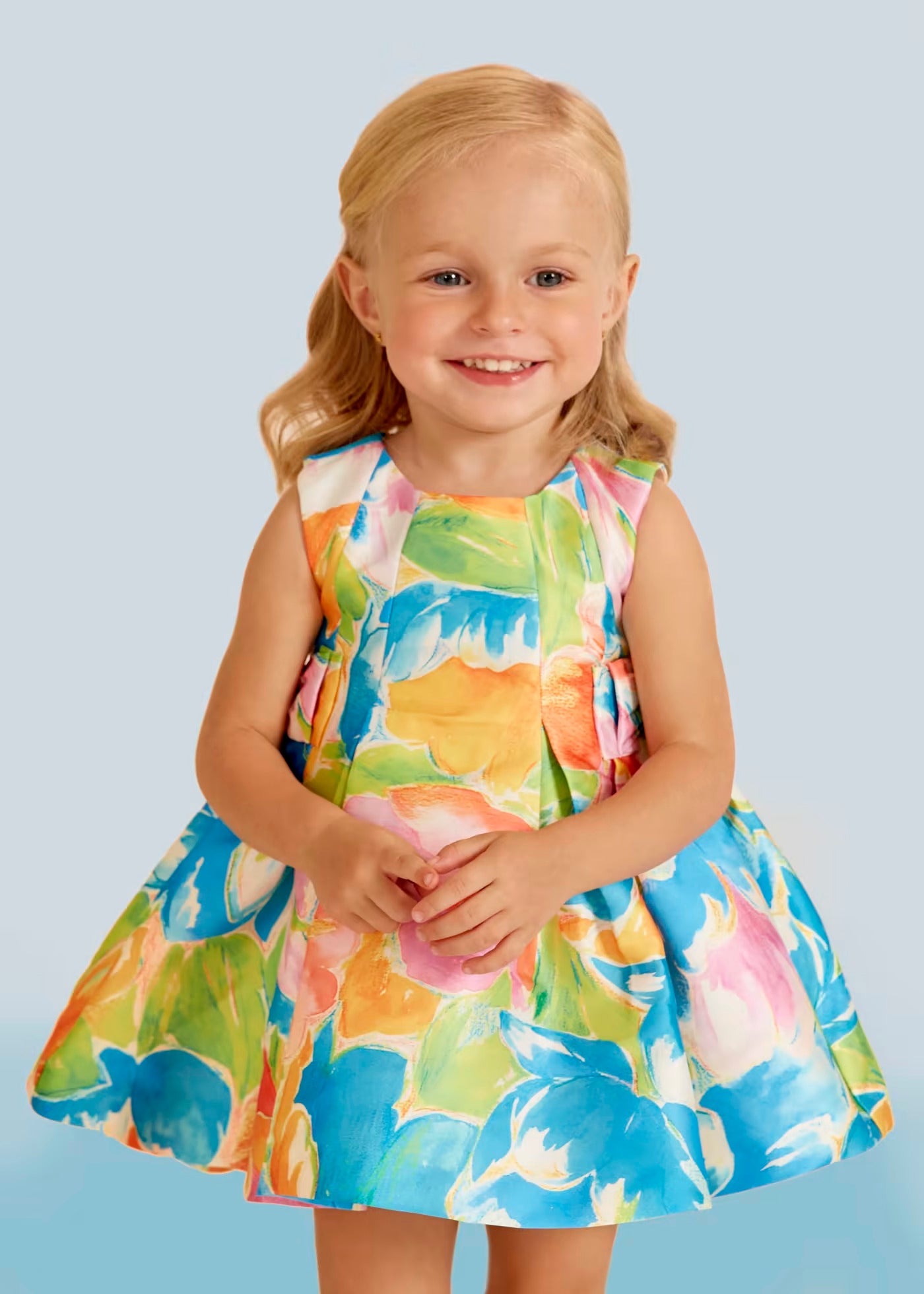 Printed Mikado Dress For Baby Ref. 23-05010-067