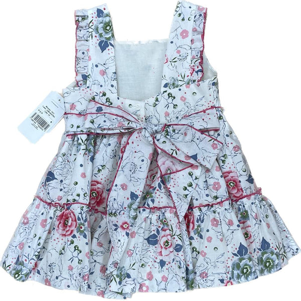 Girl's strappy dress ANAVIG flower print ruffles [0]Girl's strappy dress ANAVIG flower print ruffles [1] GIRL'S STRAPPY DRESS ANAVIG FLOWER PRINT RUFFLES 1641