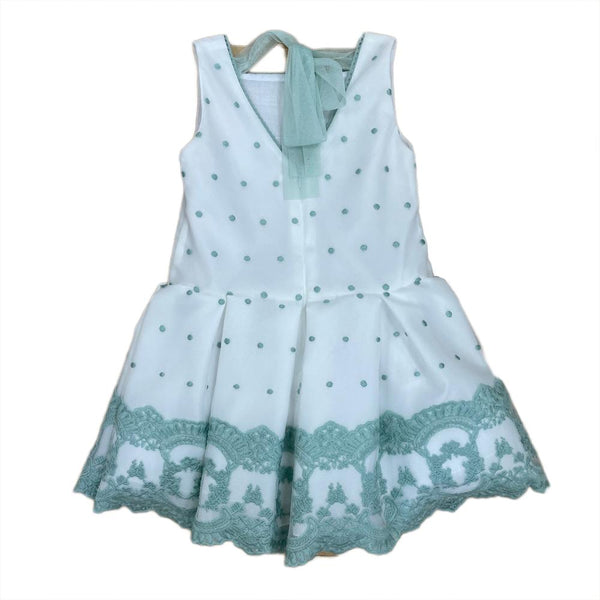 CEREMONY AND ARRAS DRESS FOR GIRL ANAVIG EMBROIDERED JADE 1603