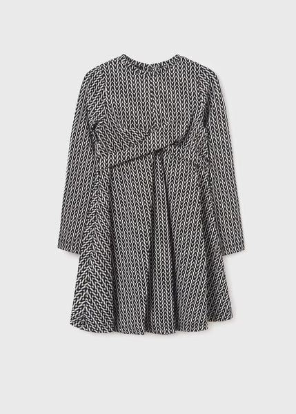 Girl's jacquard houndstooth dress Ref.  13-07966-015