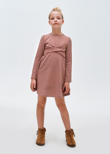 Girl's jacquard houndstooth dress Ref.  13-07966-016