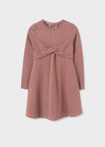 Girl's jacquard houndstooth dress Ref.  13-07966-016