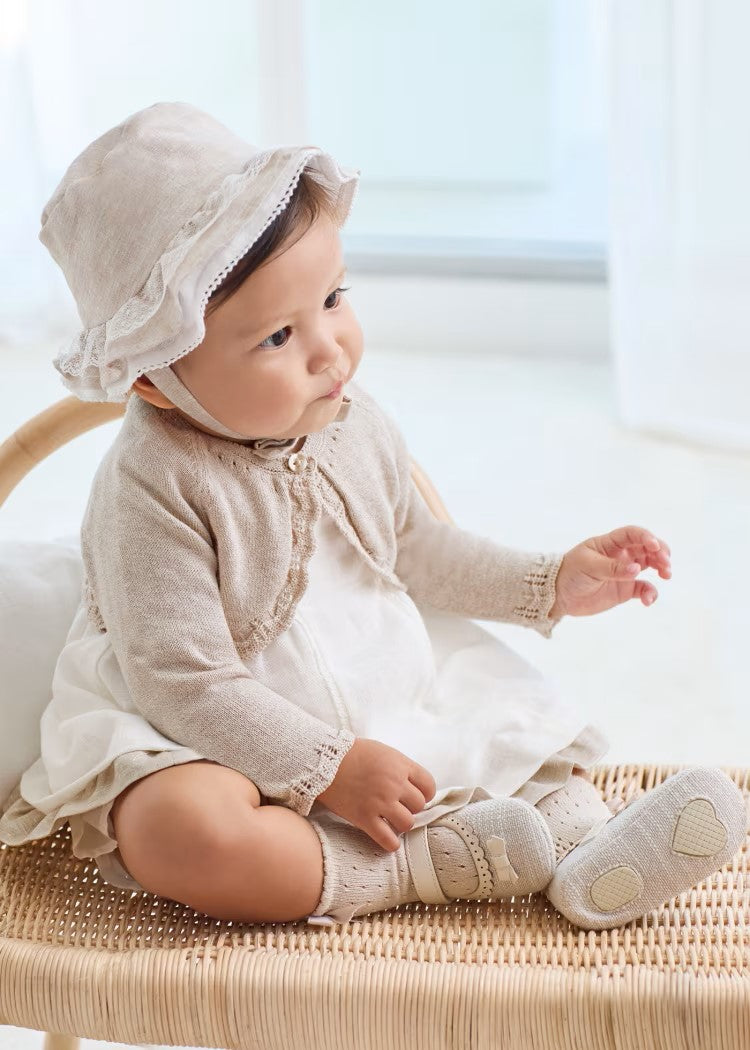 Smock knit dress with newborn diaper cover Ref.  24-01828-040