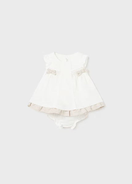 Smock knit dress with newborn diaper cover Ref.  24-01828-040