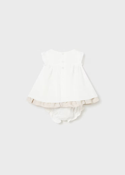 Smock knit dress with newborn diaper cover Ref.  24-01828-040