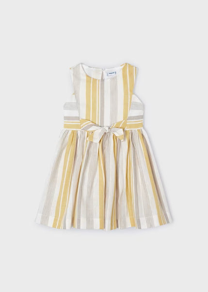 Girl's striped linen dress Ref.  24-03925-07