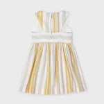 Girl's striped linen dress Ref.  24-03925-071