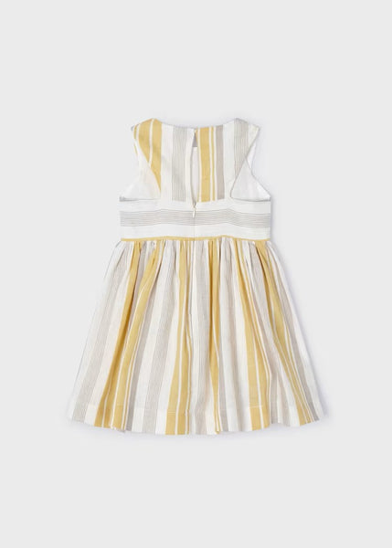 Girl's striped linen dress Ref.  24-03925-07