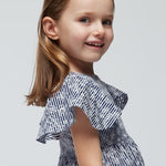 Girl's striped poplin dress Ref.  24-03940-023