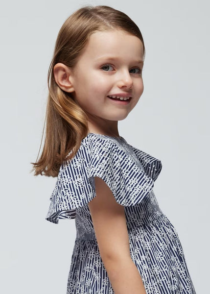 Girl's striped poplin dress Ref.  24-03940-023