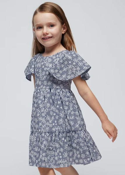 Girl's striped poplin dress Ref.  24-03940-023