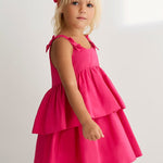 taffeta dress with ruffles for girls Ref.  26-5041-73
