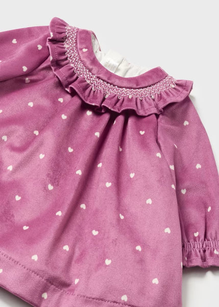 Newborn velvet dress Ref.  13-02840-036