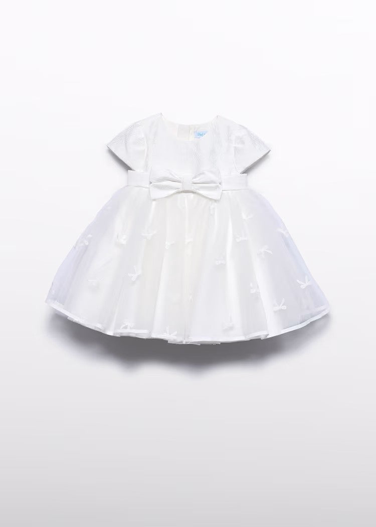 Baby tulle dress with embroidered bows Ref.  26-5003-3