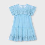 Embroidered tulle dress for girls Ref.  25-03909-038