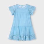 Embroidered tulle dress for girls Ref.  25-03909-038