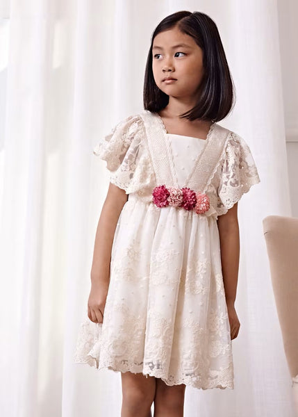 Girl's Embroidered Tulle Dress Ref. 24-05043-002