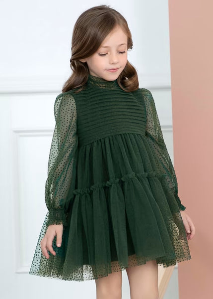 Girl's Flocked Tulle Dress Ref.  13-05542-006