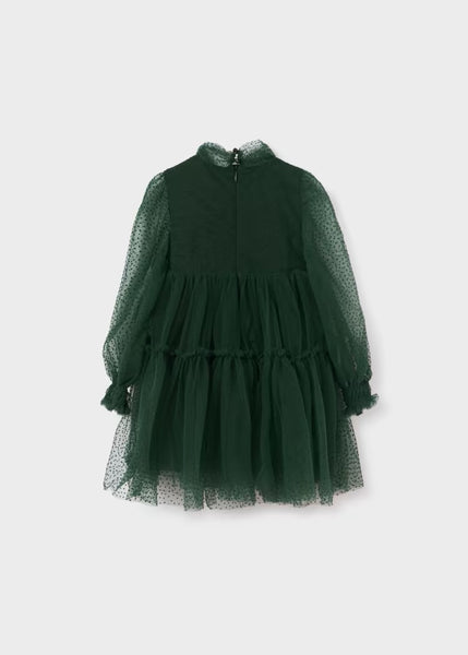 Girl's Flocked Tulle Dress Ref.  13-05542-006