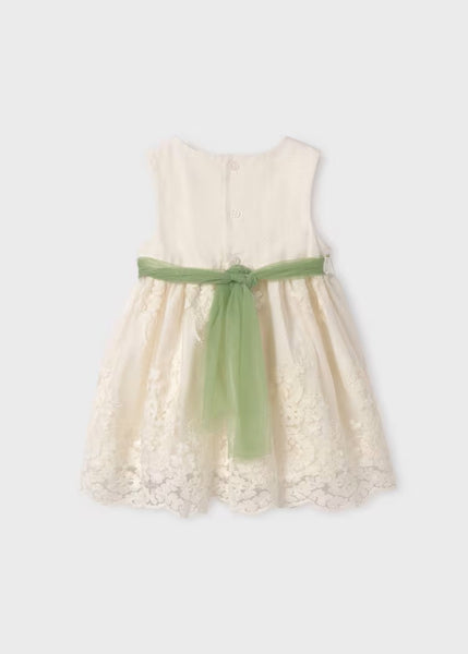 Baby Embroidered Jacquard Tulle Dress Ref. 24-05004-057