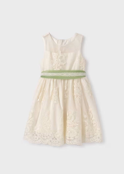 Girl's Jacquard Tulle Dress Ref.  24-05027-057