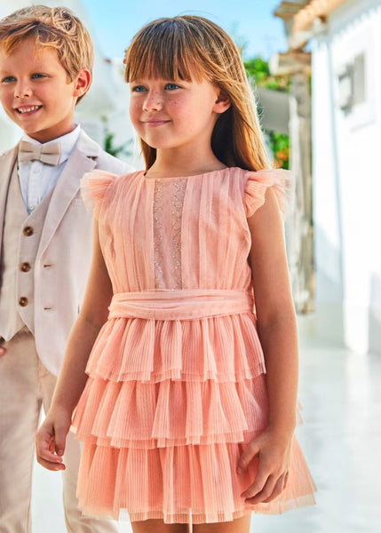 Girl's pleated tulle dress Ref.  24-03912-054