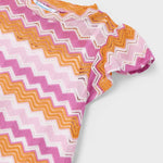 فستان بناتي بنقشة متعرجة مرجع 25-3926-056