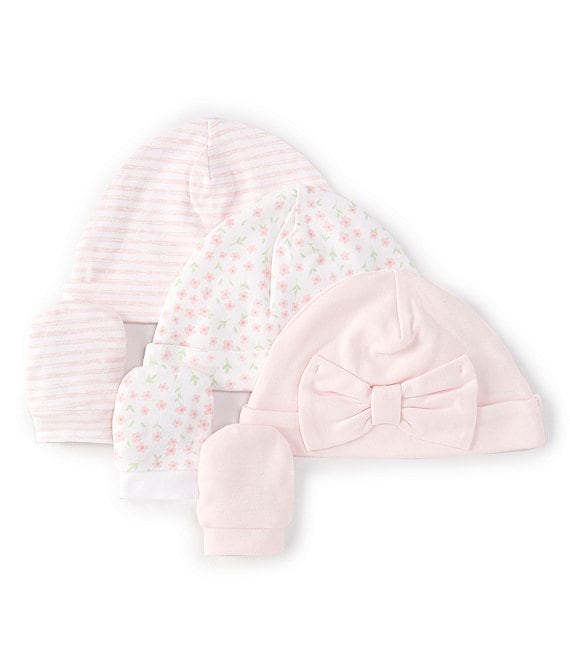 Little Me Baby Girls Posy Hat & Mitten 6-Piece Set 412757