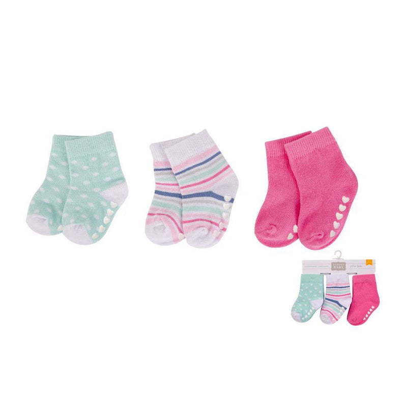 HUDSON BABY SOCKS 3 PAIRS PACK ANTI-SLIP 00478CH