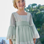 Embroidered Lace Tulle Dress For Girl Ref. 23-05036-055