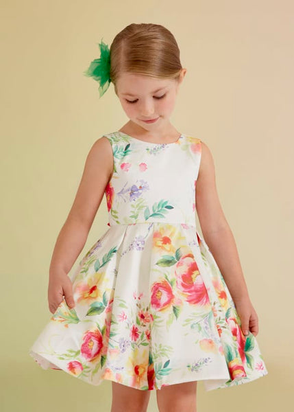 Printed Mikado Dress For Girl Ref. 23-05050-002