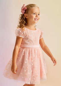 Sequined Tulle Dress For Girl Ref. 23-05023-043