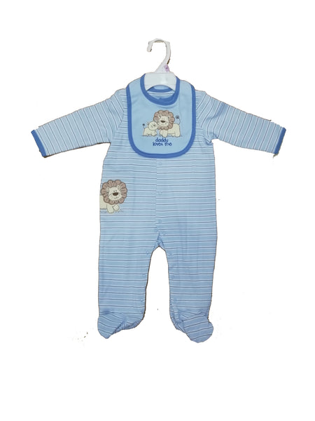 FOOTED ONE PIECE AND BIB 0439