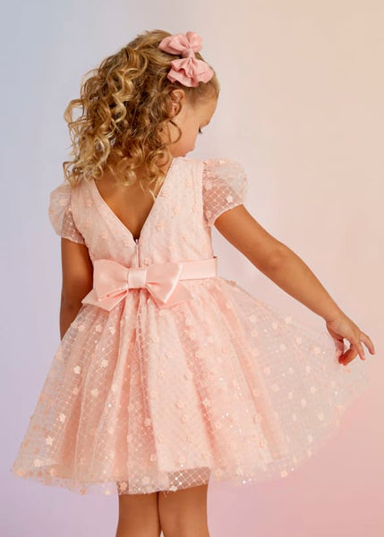 Sequined Tulle Dress For Girl Ref. 23-05023-043