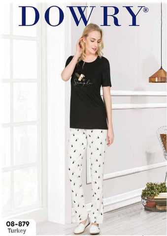 DOWRY Short Sleeve Pajamas Set 08-879