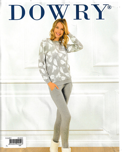 المهر 09-920 الشتاء طويل الأكمام مجموعة بيجامة المرأة