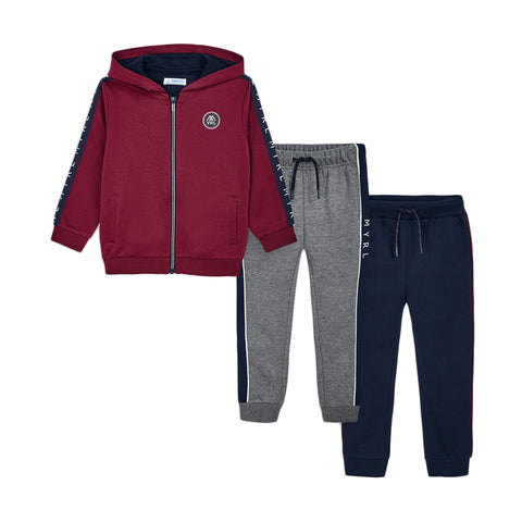 2 قطعة الأساسية الصبي أفخم tracksuit 43-087