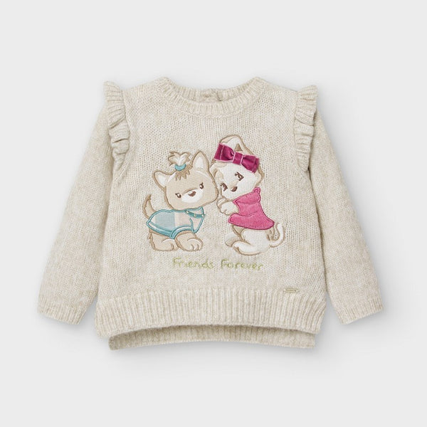 Baby girl knitted sweater 2357-90